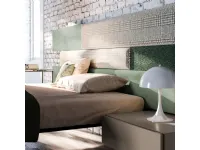 Camera da letto Jasmine compongo night 01 Orme in laccato opaco in Offerta Outlet
