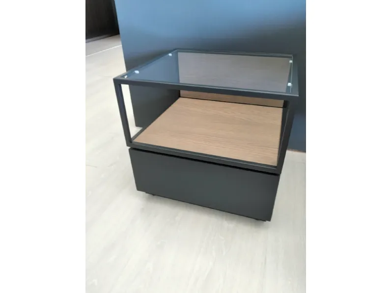 Camera da letto Kico Polaris/teca a prezzo ribassato in laccato opaco