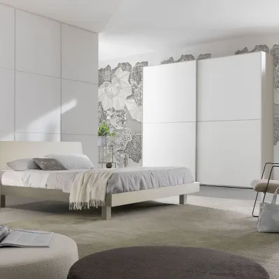Camera da letto Catania S75 in laccato opaco in Offerta Outlet