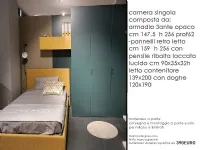 Camera da letto Sangiacomo Sangiacomoe e  gienne a prezzo scontato in laccato opaco