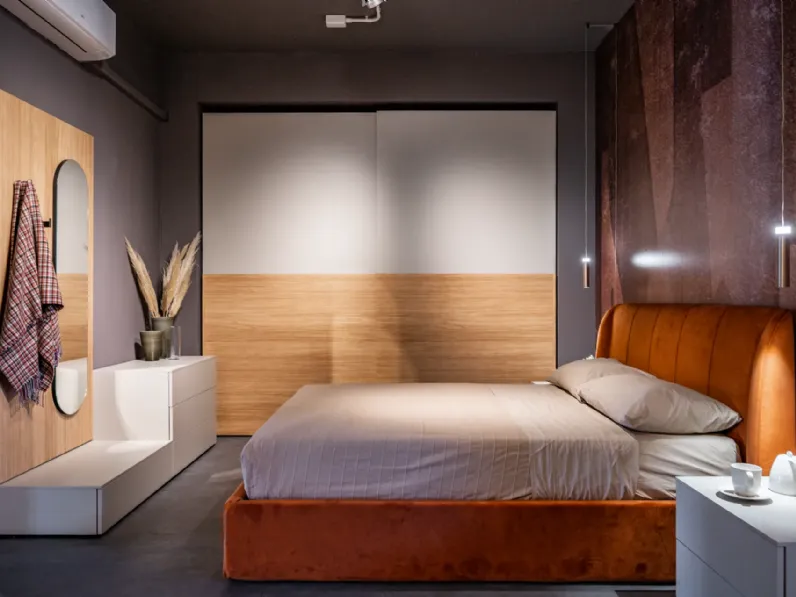 Camera da letto Homy Santalucia in laminato in Offerta Outlet