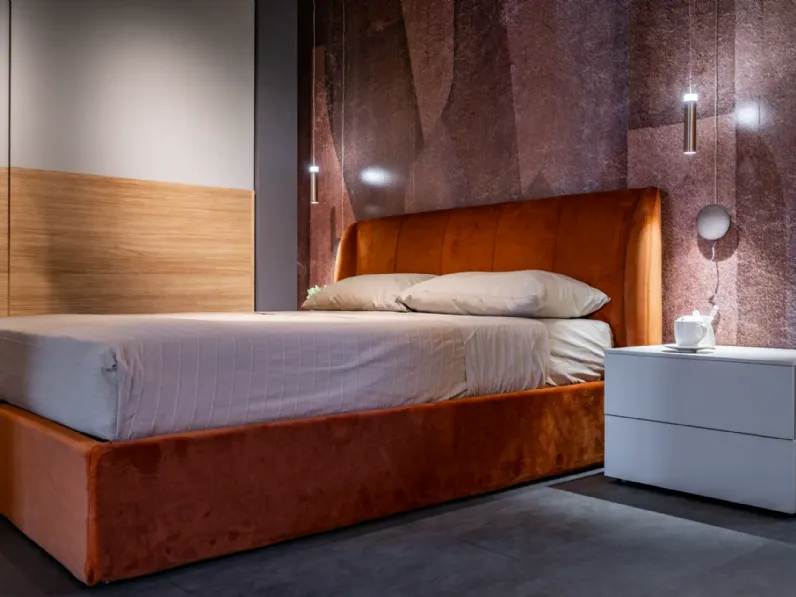 Camera da letto Homy Santalucia in laminato in Offerta Outlet