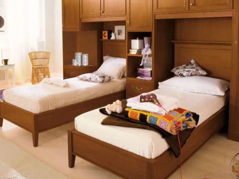Camera da letto Singolo jo 8 Mottes selection in legno in Offerta Outlet