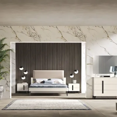 Camera da letto Sirio Gruppo silwood in laminato a prezzo Outlet