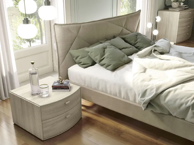 Camera da letto Stile design S75 in laccato opaco a prezzo ribassato
