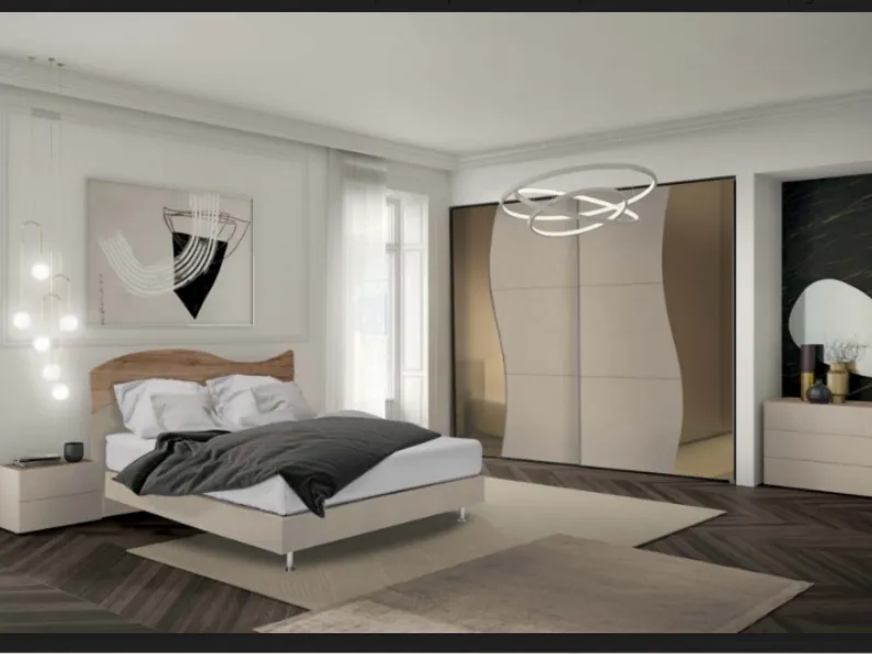 Camera da letto Artigianmobili Surf a prezzo scontato in tamburato