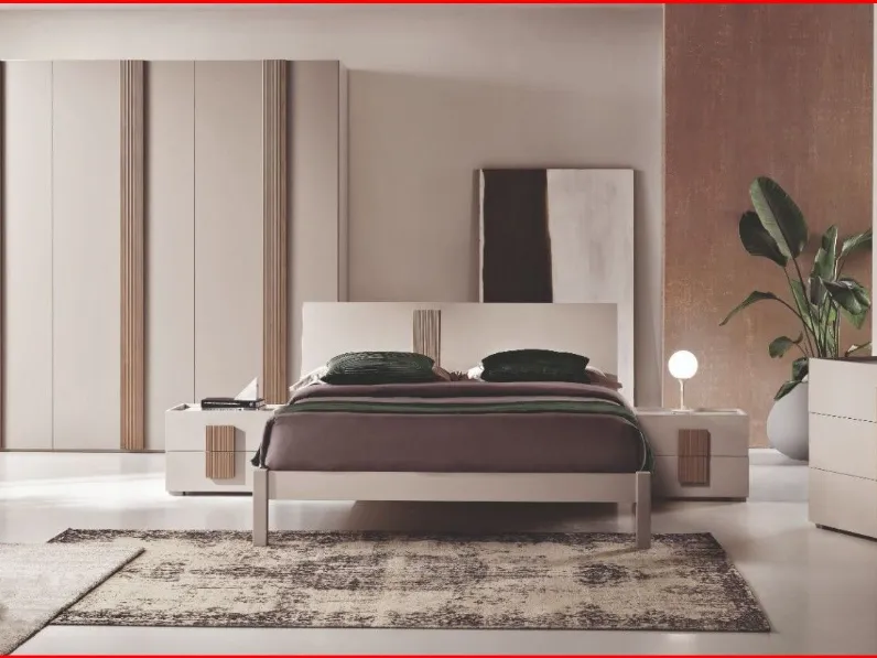 Camera da letto Gierre mobili Teo a prezzo ribassato in laminato