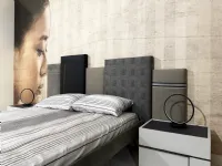 Camera da letto Hashtag Tomasella in laccato opaco a prezzo Outlet