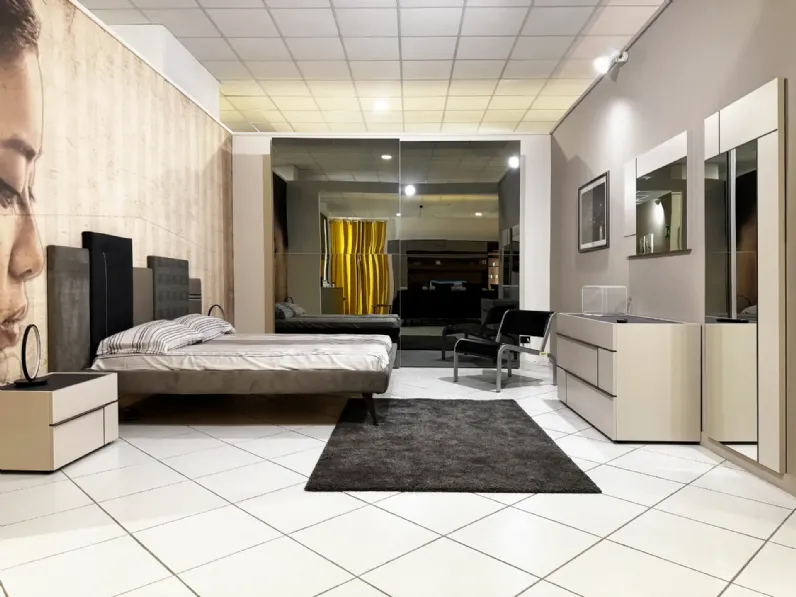 Camera da letto Hashtag Tomasella in laccato opaco a prezzo Outlet