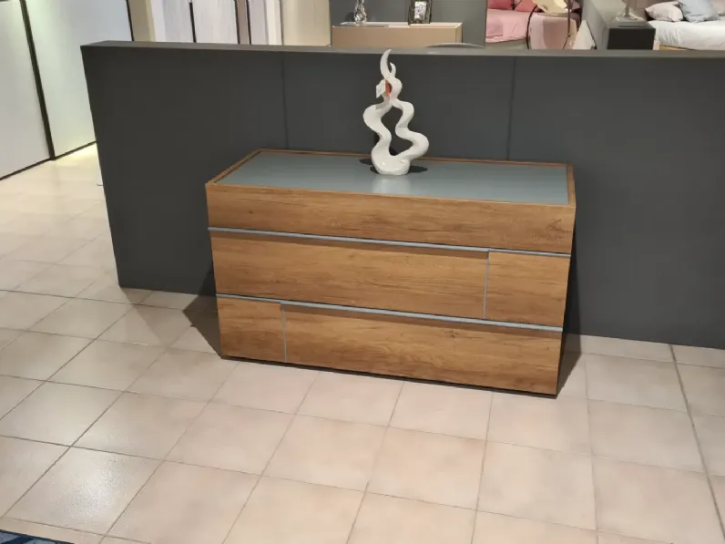 Camera da letto Hastag como' e comodini Tomasella in laminato a prezzo scontato