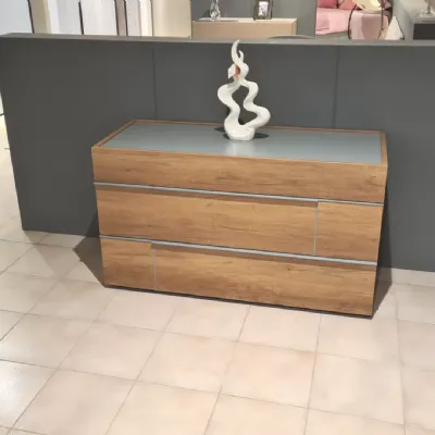 Camera da letto Hastag como' e comodini Tomasella in laminato a prezzo scontato