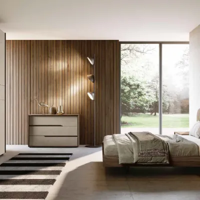 Camera da letto Totem Imab in laminato in Offerta Outlet
