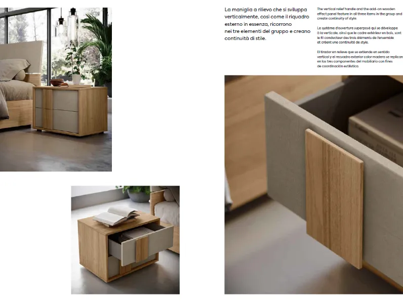 Camera da letto Twist Imab in laminato a prezzo ribassato