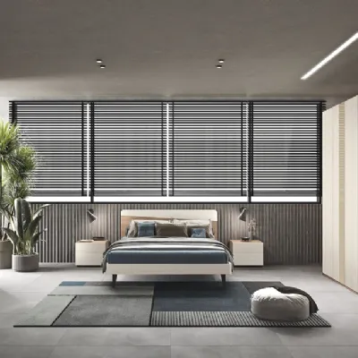 Camera da letto Vega Gruppo silwood in laminato a prezzo Outlet