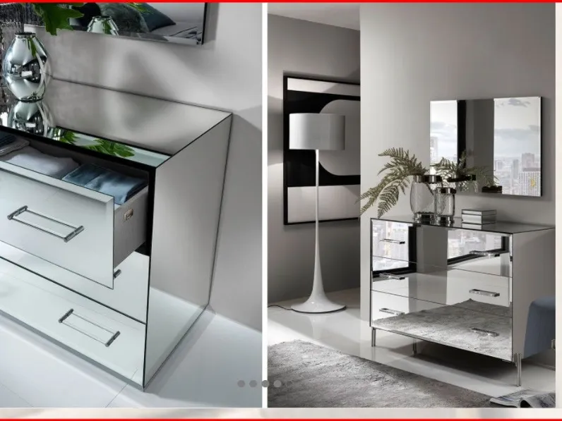 Camera da letto Vogue glass Artigianale OFFERTA OUTLET