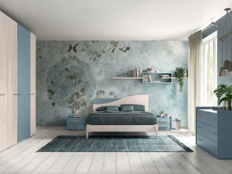 Camera da letto Colombini casa Volo a prezzo ribassato in laminato
