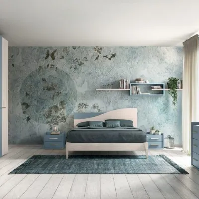 Camera da letto Colombini casa Volo a prezzo ribassato in laminato