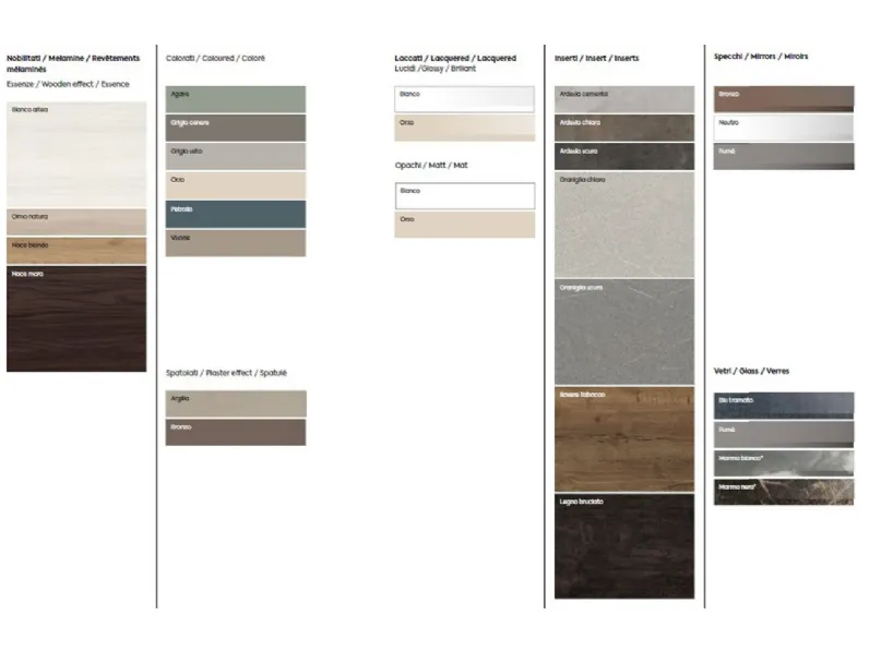 Camera da letto Vq18 Artigianale in laminato a prezzo scontato