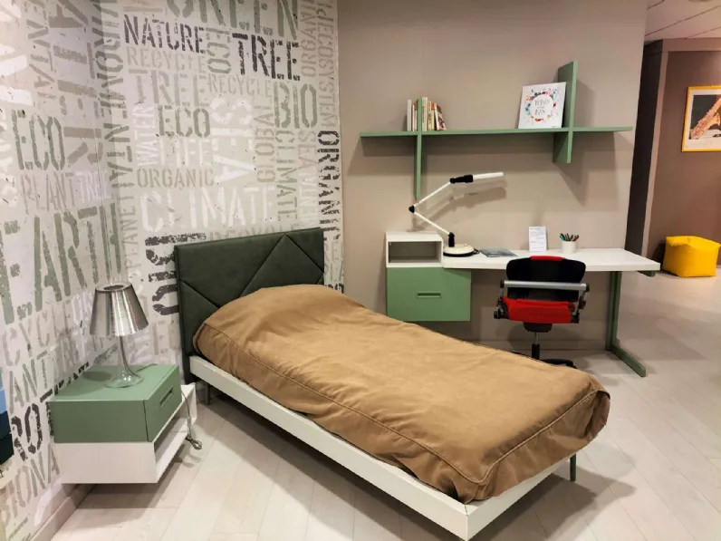 Camera da letto Young finitura betulla e flora Moretti compact PREZZI OUTLET