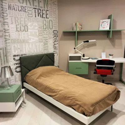 Camera da letto Young finitura betulla e flora Moretti compact PREZZI OUTLET