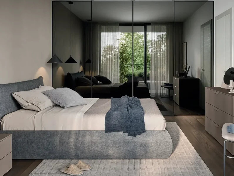 Camere da letto Battistella Camera con letto imbottito