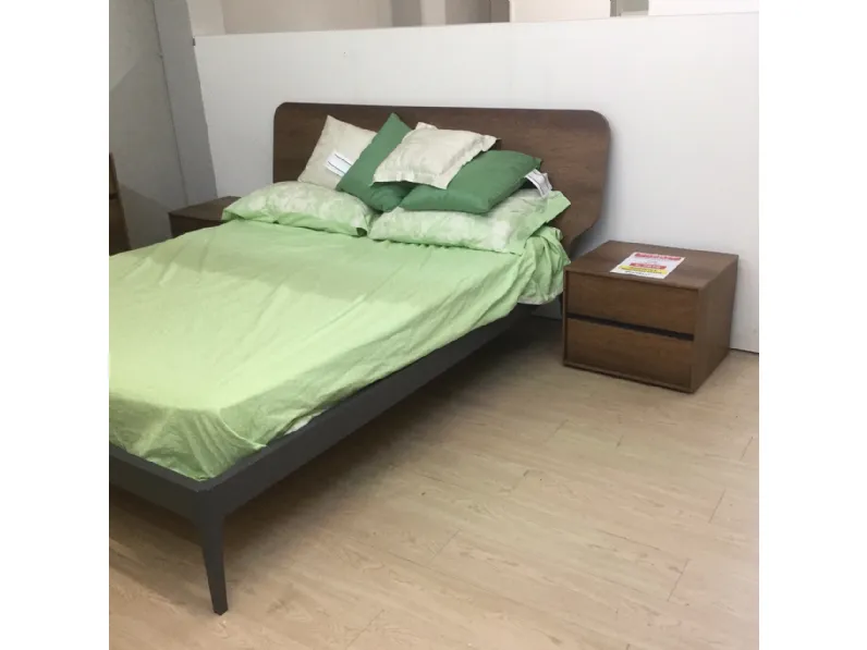 Camera da letto 5.0 camera completa armadio battente  comò full letto elegance Siloma in legno a prezzo scontato