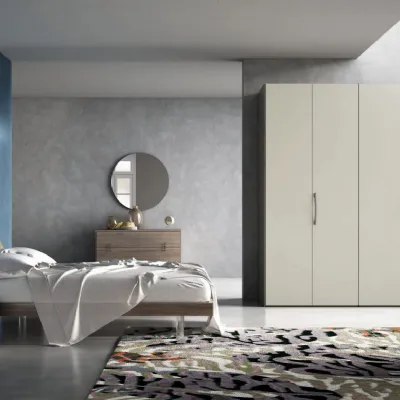 Camera da letto Orme: progettata da un architetto, laminato light a prezzo scontato.