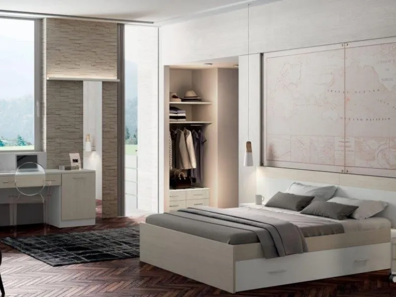 Camera da letto Camera x b&b Zen in laminato a prezzo ribassato