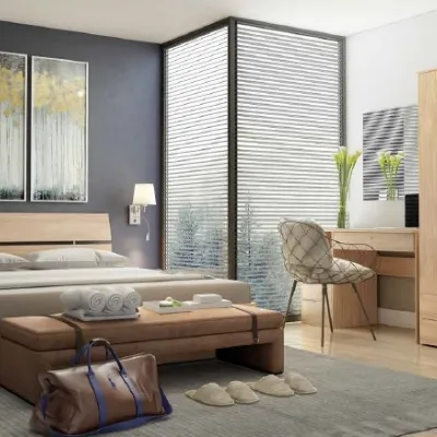 Camera da letto Camere contract hotel fine serie vari colori Md work in laminato a prezzo Outlet