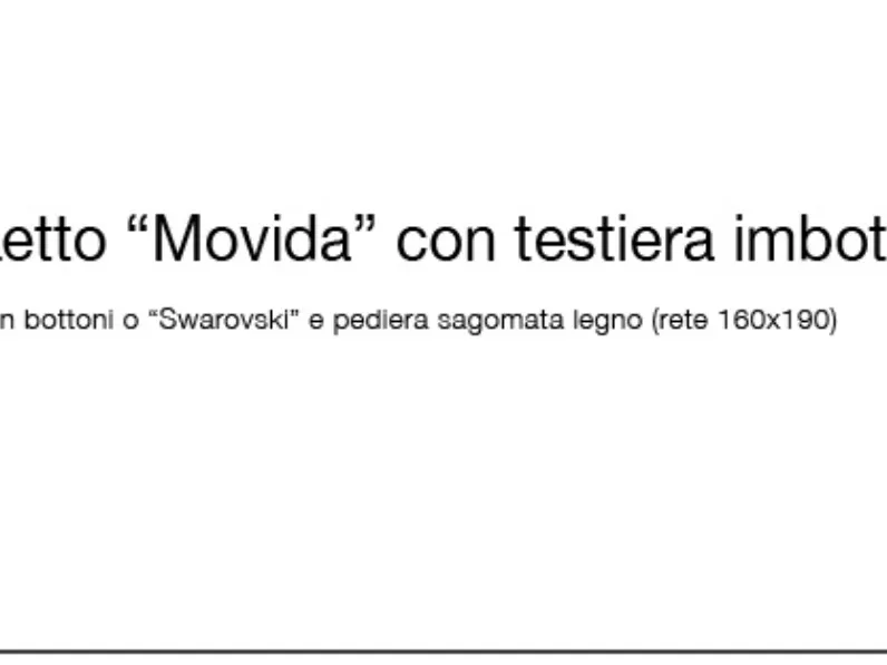 Camera completa Mobilpiu Movida a prezzo scontato in legno
