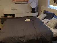 Camera da letto People Pianca in legno a prezzo Outlet