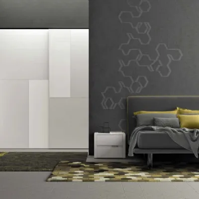 Camera da letto Vanyty system Colombini casa in laminato a prezzo scontato