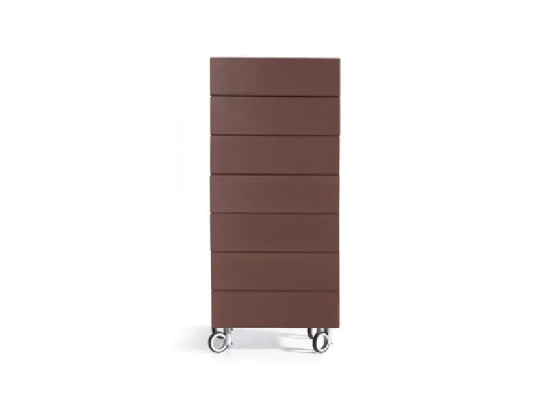 Cassettiera in Laccato opaco Morgana 7 cassetti Lago a prezzo Outlet