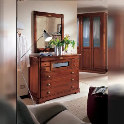 Cassettiera in Legno Modello quadrifogli Artigianale a prezzo Outlet