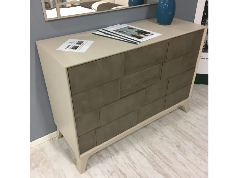 Cassettiera in Legno Comodini e com le fablier le spezie bicolore Le fablier in Offerta Outlet