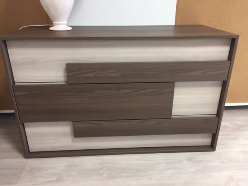 Domando Credenza Genova V3 in Bianco Opaco e Denim 
