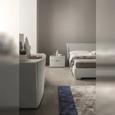 Com� e comodini Elti rovere poro aperto ghiaccio  Napol in legno a prezzo ribassato