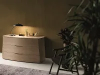 Com e comodini Emma finitura olmo  Napol in legno a prezzo scontato