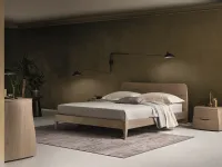 Com e comodini Emma finitura olmo  Napol in legno a prezzo scontato