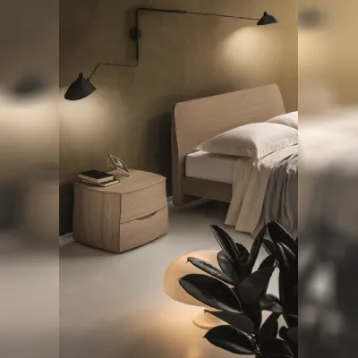 Com� e comodini Emma finitura olmo  Napol in legno a prezzo scontato