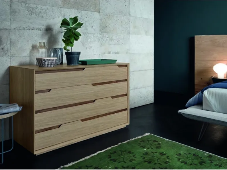 Com� e comodini in rovere massello Fast di Alta corte Offerta Outlet