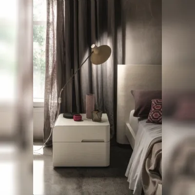 Com� e comodini in rovere poro aperto curvi in legno a prezzo ribassato