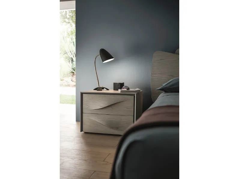 Com� e comodini Napol in legno di frassino PREZZI OUTLET