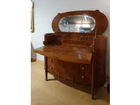 Cassettiera Classica modello Ovale in radica con ribalta a marchio Artigianale a prezzo scontato
