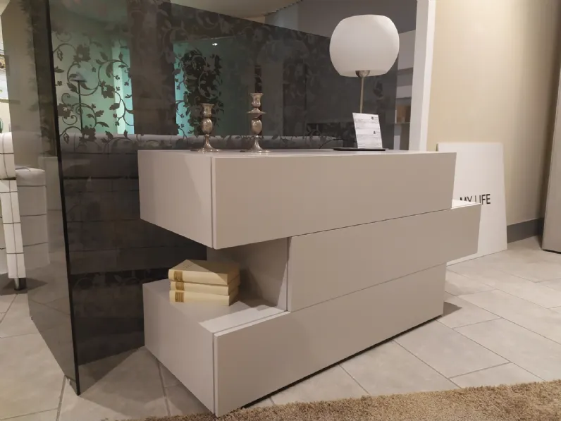 Cassettiera People gruppo notte design Pianca in Laccato opaco a prezzi outlet