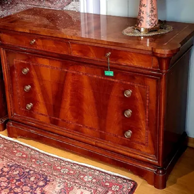 Cassettiera Stile '800 in piuma di noce Artigianale in Legno a prezzi convenienti