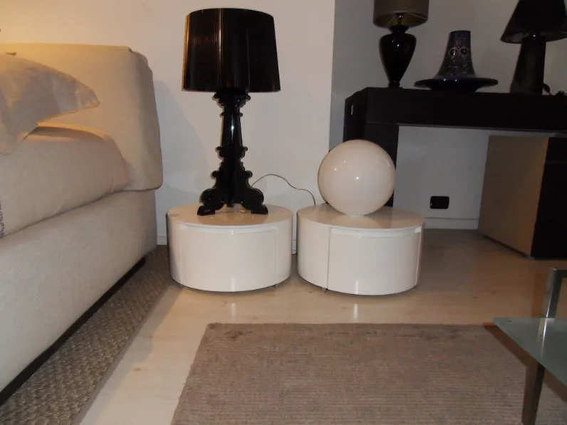 Comodini Flou bianco lucido super offerta