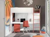 Cameretta 04 Artigianalecon letto a soppalco scontata