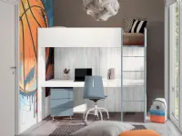 Cameretta 04 Artigianalecon letto a soppalco scontata