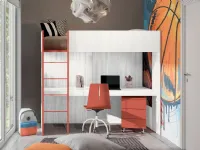 Cameretta 04 Artigianalecon letto a soppalco scontata
